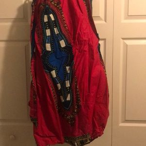 African print skirt/ oversized.